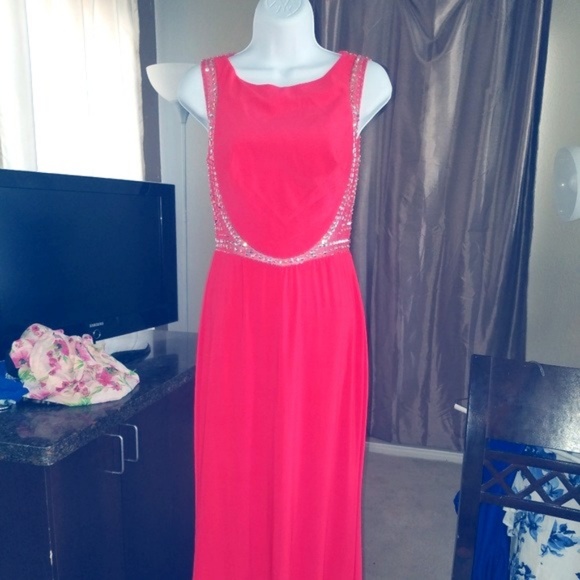 Gianni Bini Dresses New Coral Beaded Back Dress Nwt Size S Poshmark